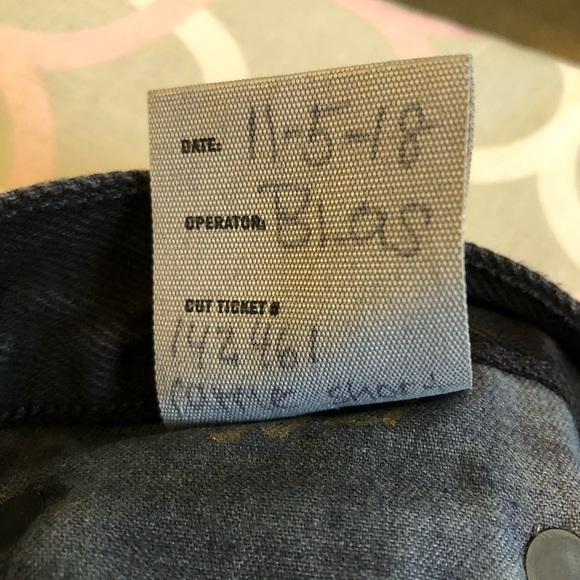 AGOLDE Carrie Knee Length Slim Shorts High Rise A119-1084 Black Size 27 - Picture 10 of 12